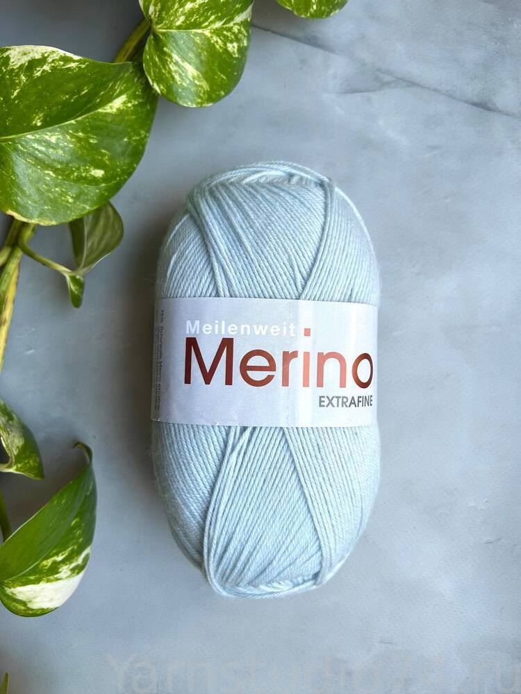 2419 голубой  - Meilenweit 100 Merino Extrafine