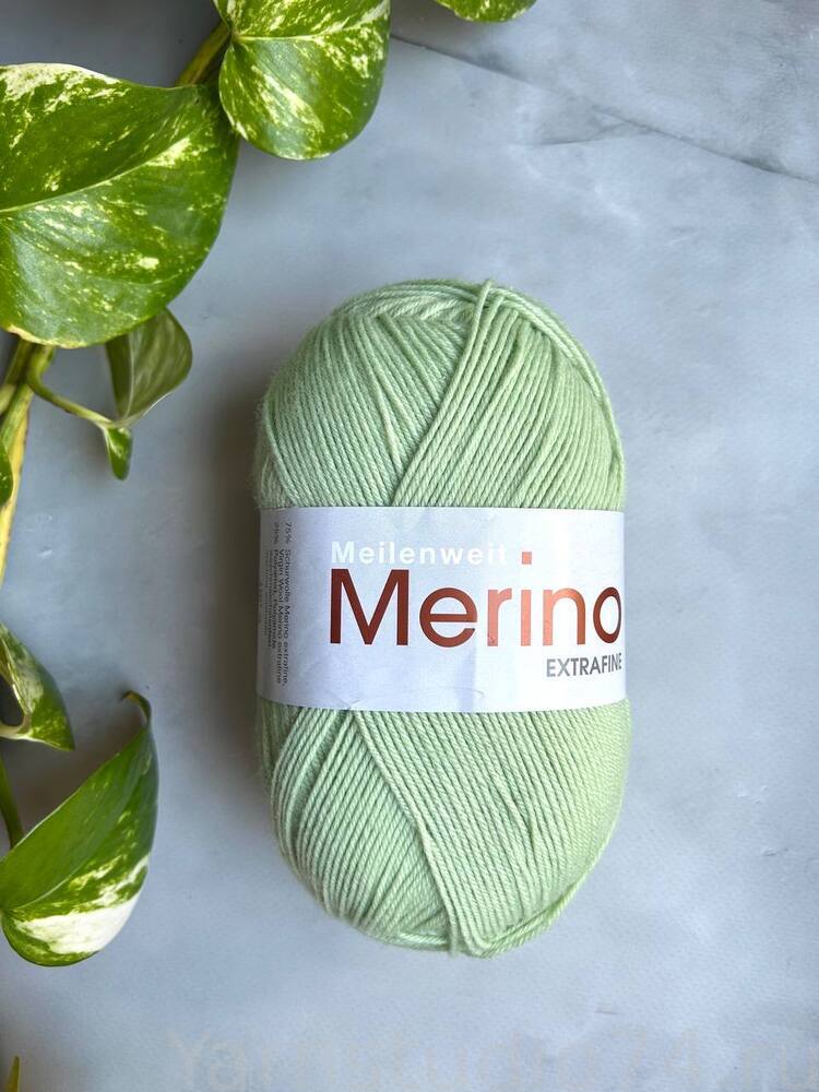 2427 зеленое яблоко - Meilenweit 100 Merino Extrafine